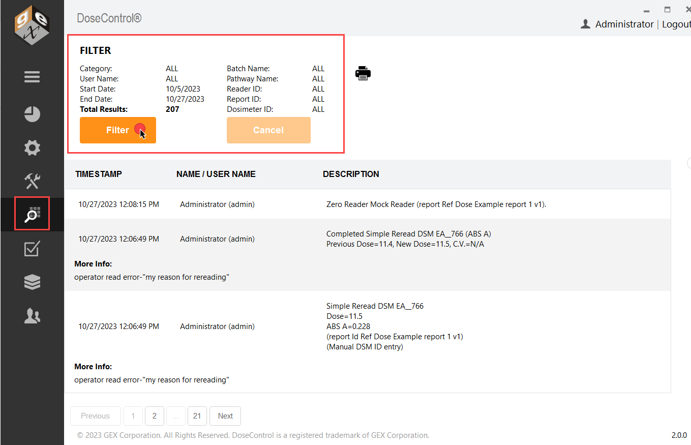 How to use the Audit Trail